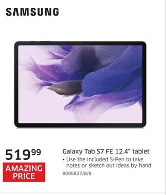 The Source Samsung galaxy tab s7 fe 12.4" tablet offer