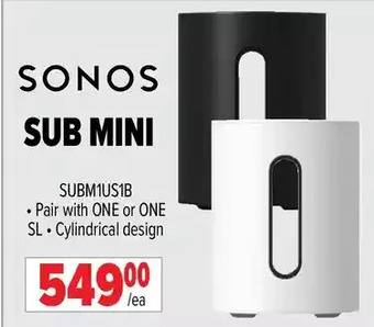 2001 Audio Video Sonos sub mini offer