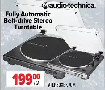 2001 Audio Video Audio-technica fully automatic belt-drive stereo turntable offer