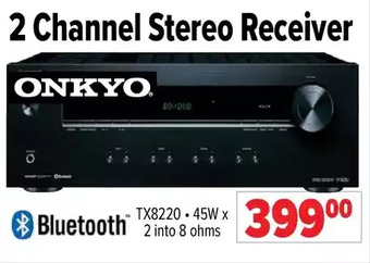 2001 Audio Video Onkyo 2 channel stereo receiver offer