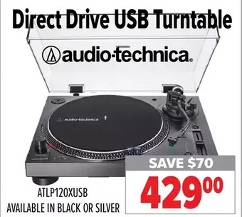 2001 Audio Video Audio-technica direct drive usb turntable offer