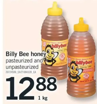 Fortinos Billy bee honey offer