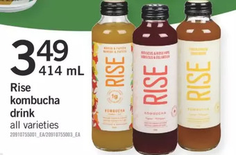 Fortinos Rise kombucha drink offer