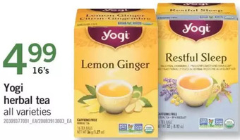 Fortinos Yogi herbal tea offer
