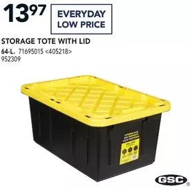 RONA Storage tote with lid offer