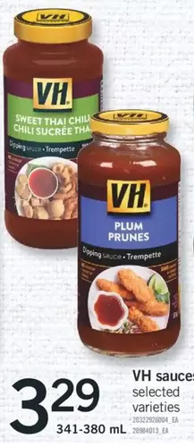 Fortinos Vh sauces offer