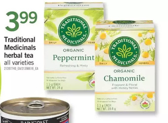 Fortinos Traditional medicinals herbal tea offer