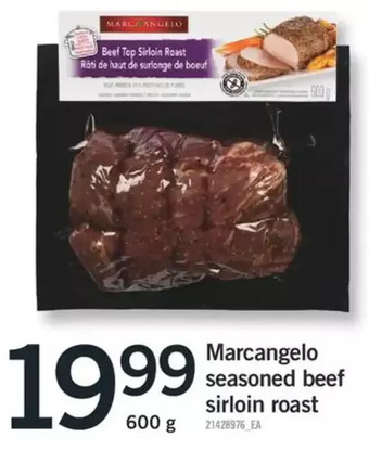 Fortinos Marcangelo seasoned beef sirloin roast offer