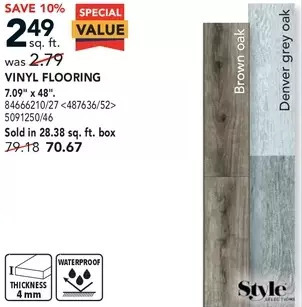RONA Style selections vinyl flooring offer