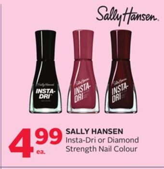 Rexall Sally hansen insta-dri or diamond strength nail colour offer