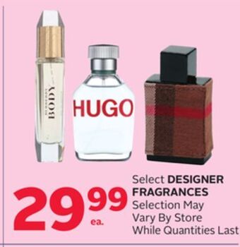Rexall Select designer fragrances offer
