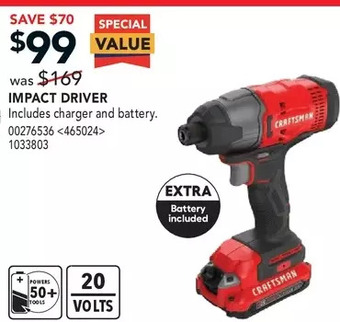 RONA Impact driver offer