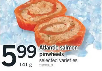Fortinos Atlantic salmon pinwheels offer