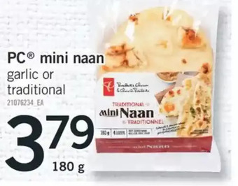 Fortinos Pc mini naan offer