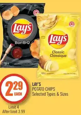 Shoppers Drug Mart Lay's potato chips offer