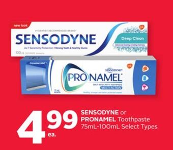 Rexall Sensodyne or pronamel toothpaste 75ml-100ml offer