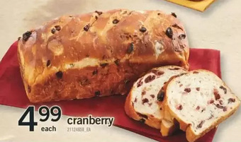 Fortinos Cranberry pan bread offer