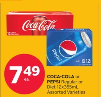 Rexall Coca-cola or pepsi regular or diet offer