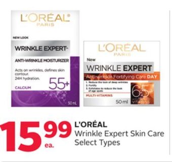Rexall L' oréal wrinkle expert skin care offer