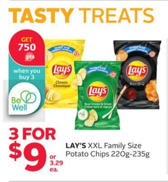 Rexall Lay's xxl family size potato chips offer
