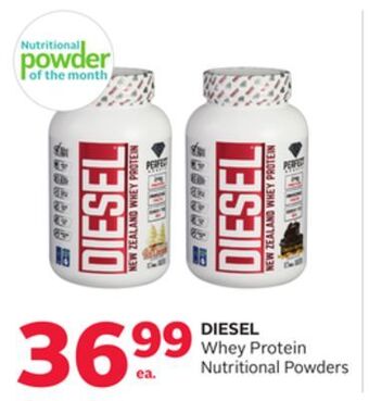 Rexall Diesel whey protein nutritional powders offer