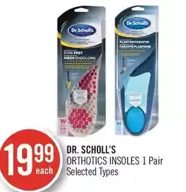 Shoppers Drug Mart Dr. scholl's orthotics insoles offer