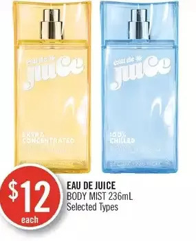 Shoppers Drug Mart Eau de juice body mist offer