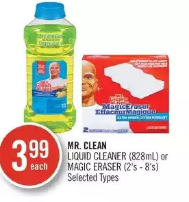Shoppers Drug Mart Mr. clean liquid cleaner or magic eraser offer
