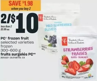 Valu-mart Pc frozen fruit offer