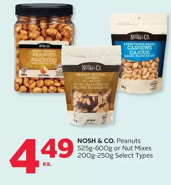 Rexall Nosh & co. peanuts or nut mixes offer