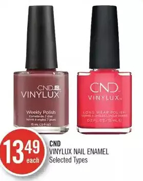 Shoppers Drug Mart Cnd vinylux nail enamel offer