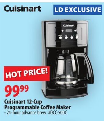 London Drugs Cuisinart 12-cup programmable coffee maker offer