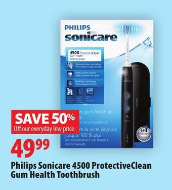 London Drugs Philips sonicare 4500 protectiveclean gum health toothbrush offer