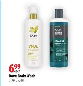 Dove body wash