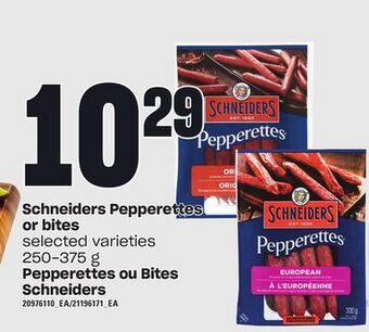 Independent City Market Schneiders pepperettes or bites, 250-375 g offer