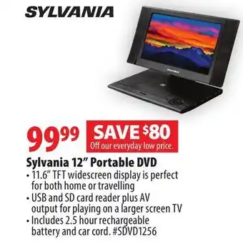 London Drugs Sylvania 12" portable dvd offer