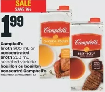 Valu-mart Campbell's broth or concentrated broth offer