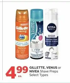 Rexall Gillette Venus or Nivea offer