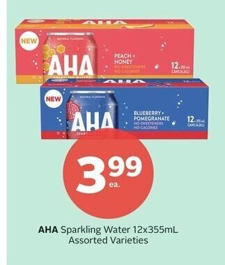 Rexall Aha Sparkling Water offer