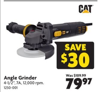 Home Hardware Angle grinder offer