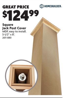 Home Hardware Square jack post cover offer