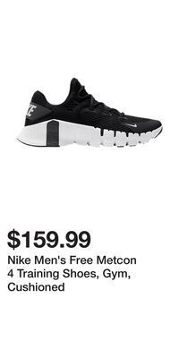 Sport Chek Nike men's free metcon 4 training shoes, gym, cushioned offer