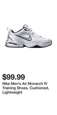 Sport Chek Nike men's air monarch iv training shoes, cushioned, lightweight offer
