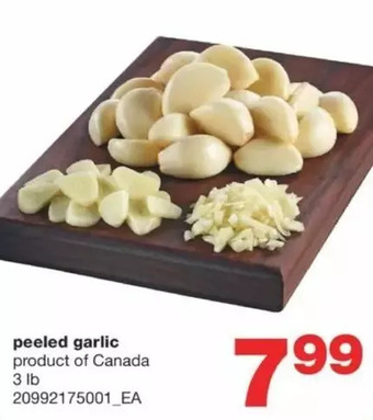 Wholesale Club Peeled garlic offer
