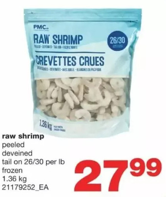 Wholesale Club Raw shrimp offer