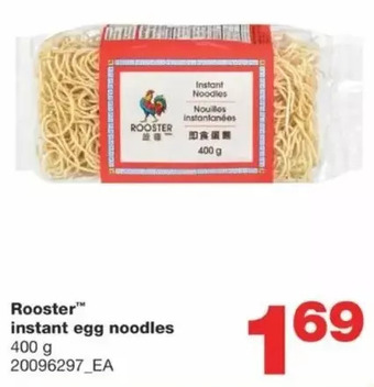 Wholesale Club Rooster instant egg noodles offer