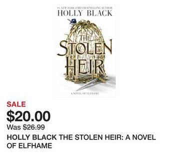Chapters Indigo The stolen heir: a novel of elfhame offer