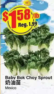 Btrust Supermarket Baby bok choy sprout offer