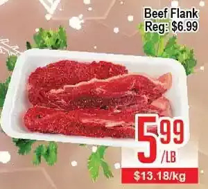 Skyland Foodmart Beef flank offer