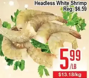 Skyland Foodmart Headless white shrimp offer